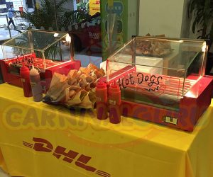 hotdog buns station
