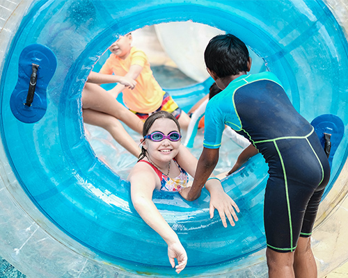 inflatable water roller