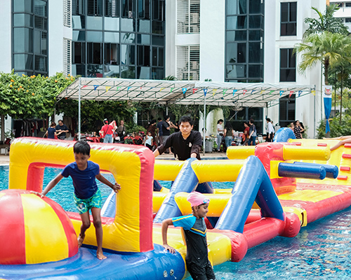 water obstacles game